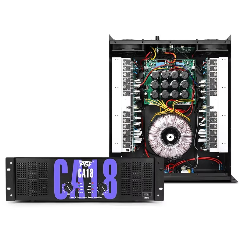 Soundstandard CA18 Series 3U Audio Standard 1100x2 Watt High Long case Professional Power Amplifier
