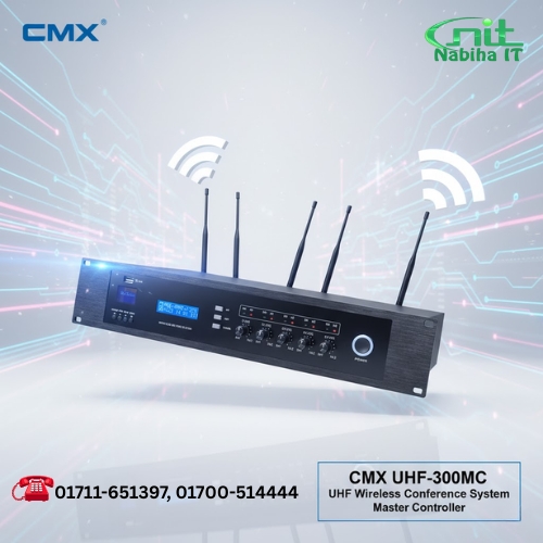 CMX UHF-300MC UHF Wireless Conference System Master Controller – Professional Audio Control Unit