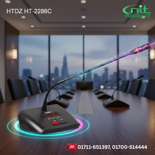 HTDZ HT-2288C UHF Wireless Chairman Unit for Conference System – Premium Audio & Control