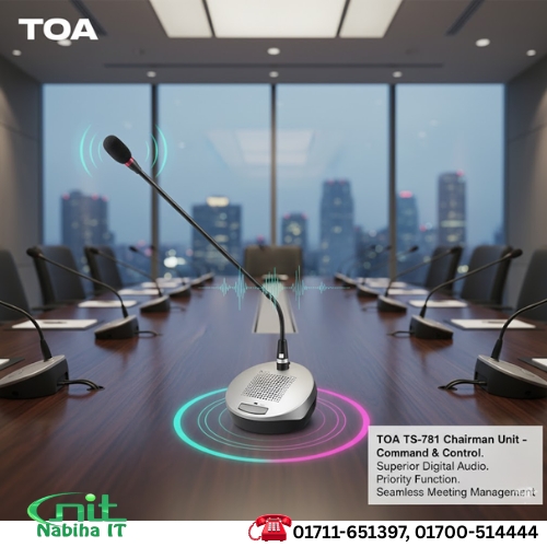 TOA TS-781 Chairman Unit– Compact & Clear Conference Microphone System