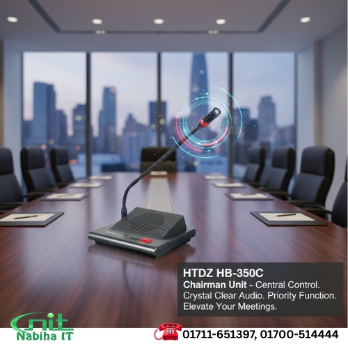 HTDZ HB-350C Chairman Unit | Conference System Microphone for Professional Meetings