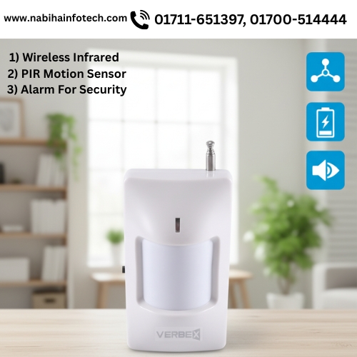 VT-PIR433 Verbex Wireless Infrared PIR Motion Sensor/Alarm For Security