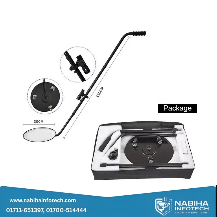 30cm V3 LED Under Vehicle Inspection Mirror High Effective Search Convex Mirror for Car