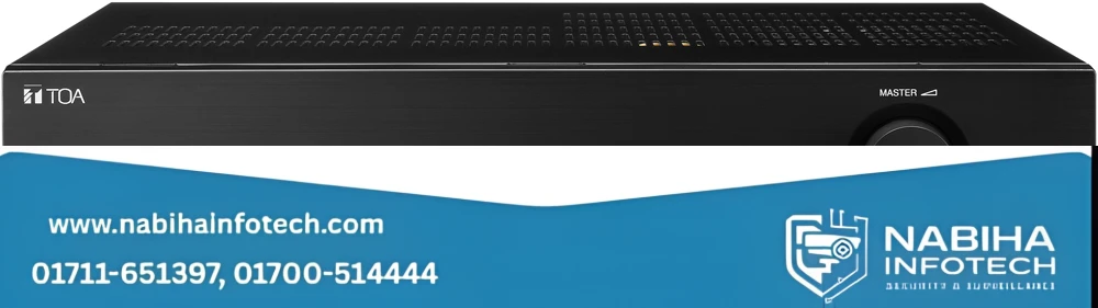 TOA A-2120 Mixer Power Amplifier – 120W 100V Line Public Address Amp for Large Scale Audio