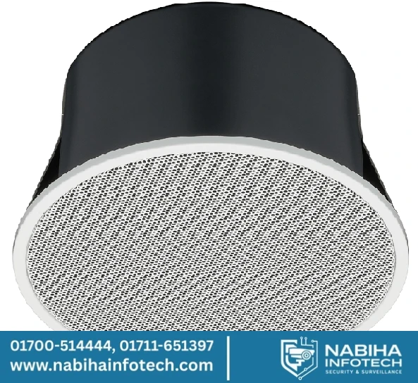 TOA PC-1860F 6W Ceiling Mount Speaker with Integrated Fire Dome – 100V Line PA Speaker