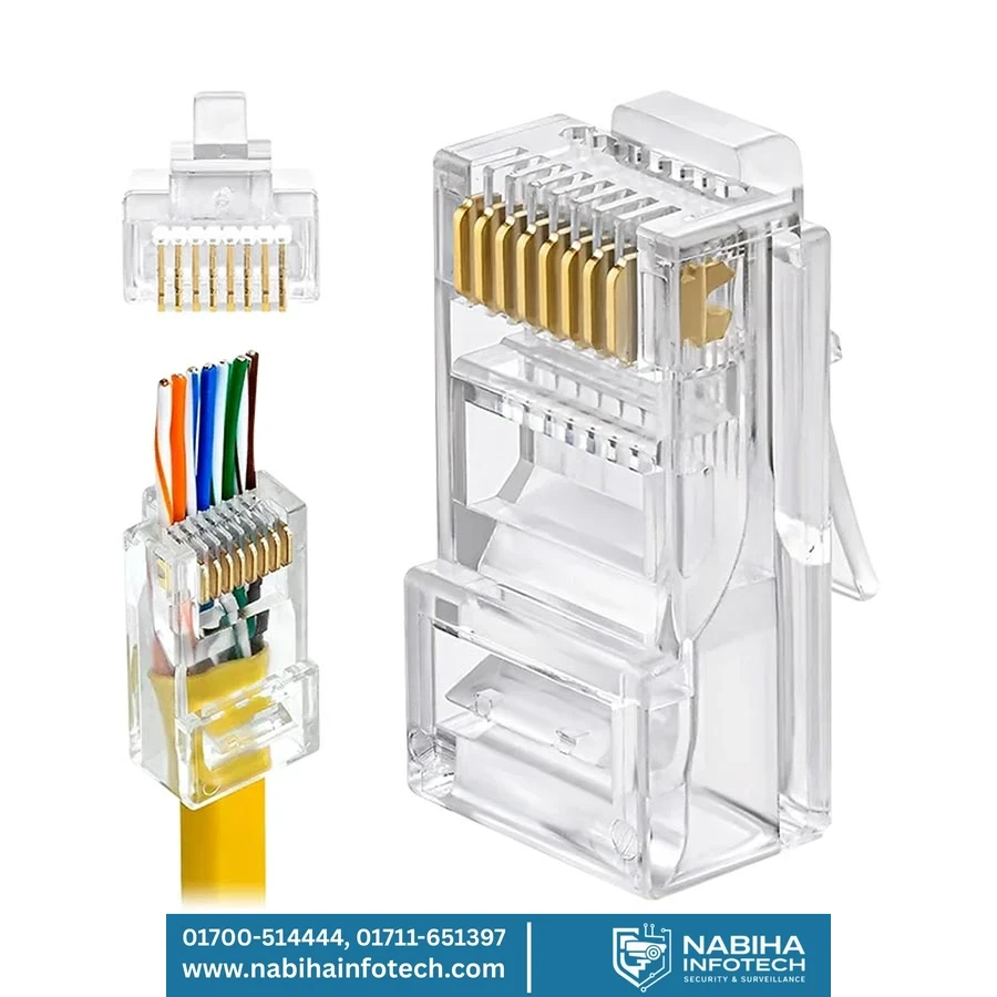 Safenet 36-3000WT-PT CAT-6 Unshielded 8P8C RJ45 Transparent Connector